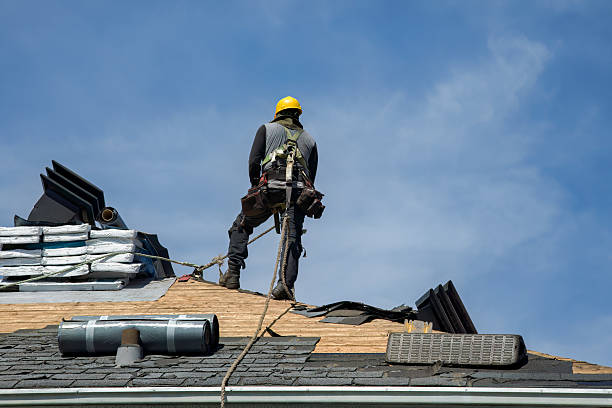 Professional Gutter Installation technician working in Punta Gorda, FL